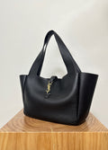 Refined leather tote bag with clean lines and premium materials