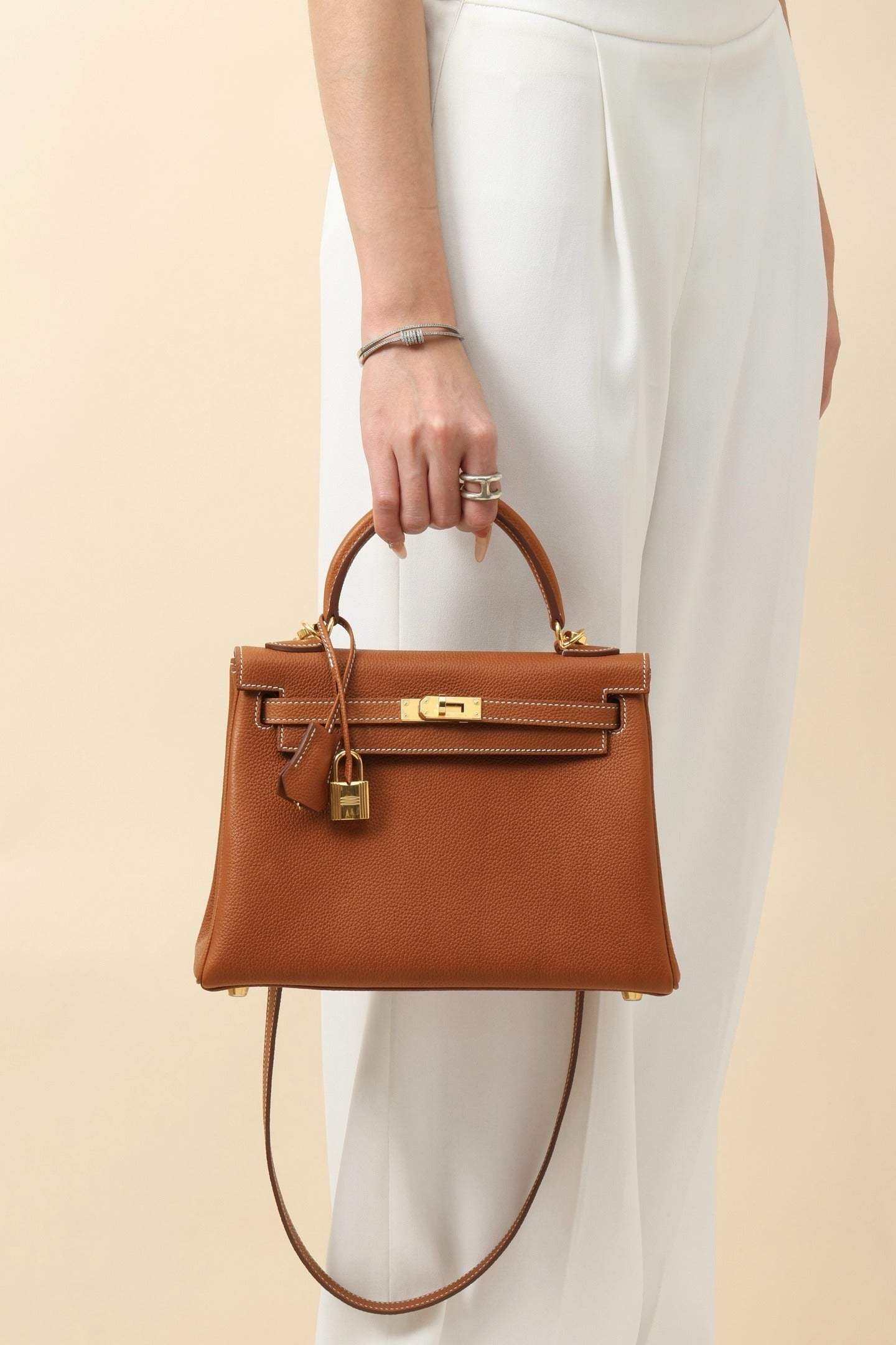 Refined Leather Elegance by Lorvien Maison stylish handbag in brown, perfect for sophisticated looks and luxurious everyday wear.
